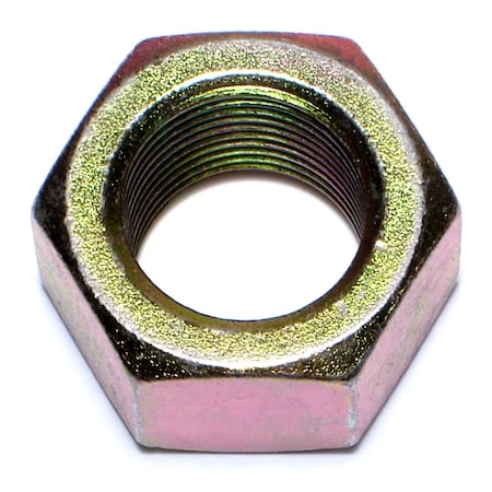 Midwest Fastener Hex Nut, 1"-14, Steel, Grade 8, Zinc Yellow, 5 PK 03739